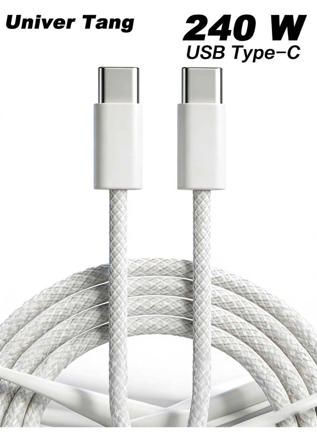 يونيفيرتانج Univertang Usb C Cable 1m Braided usbtypec 1 M 240W